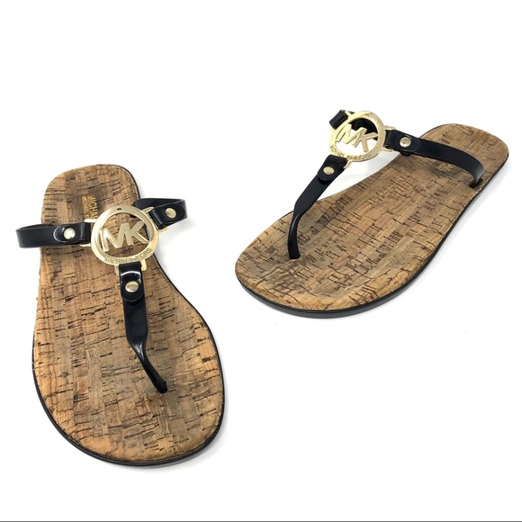 michael kors jelly cork sandals